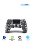 PS4-PC-Android BOX-Android-IOS Telefon Tablet Uyumlu Titreşimli Bluetooth Oyun Kolu thumbnail 2