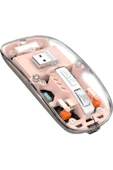 M133 Şeffaf Kablosuz Bluetooth Mouse Üç Modlu Sessiz Şarj Edilebilir thumbnail 1