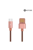 Usb Type-c Çelik Spiralli Şarj Data Kablosu thumbnail 1
