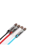 Remax Ikili Yassı 1 Metre Micro Usb Apple Lightning Şarj Data Kablosu thumbnail 3