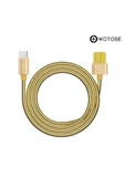 Usb Type-c Çelik Spiralli Şarj Data Kablosu thumbnail 2