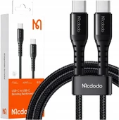 Mcdodo CA-5641 60W 3A TypeC TypeC Şarj Data Kablosu Siyah 1M thumbnail 1