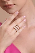 4,5 mm Medium Doğal İnci Yüzük thumbnail 4