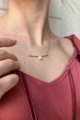 7,5 mm Doğal İnci Kolye thumbnail 2