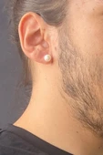 8,5 mm Doğal İnci Top Küpe thumbnail 2