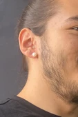 8,5 mm Doğal İnci Top Küpe thumbnail 4