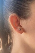 4,5 mm Doğal İnci Top Küpe thumbnail 1
