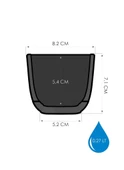 Omnipazar KRS-381 Dekoratif Plastik Mercan Kare Saksı 0.27 Litre No 1 thumbnail 3
