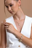 3,5 mm Piramit Model Doğal İnci Kolye thumbnail 3