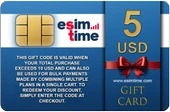 Esimtime 5 USD Dijital Hediye Kartı thumbnail 1