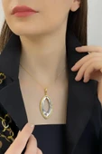 Doğal Sedef Taşlı Kolye Ucu thumbnail 2