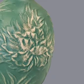 Lorida Desenli Yeşil Abajur thumbnail 3