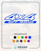 4x4 Ofroad Sticker 17x17 Cm Mavi thumbnail 1