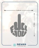 F*ck You Sticker 17x17 Cm Gri thumbnail 2