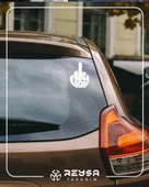 F*ck You Sticker 17x17 Cm Beyaz thumbnail 4