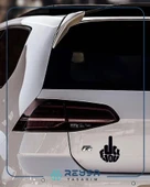 F*ck You Sticker 17x17 Cm Siyah thumbnail 3
