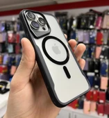 İphone 15 Plus T-Max MagSafe Uyumlu Siyah Silikon Kılıf thumbnail 3