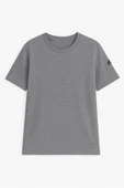 Erkek Bisiklet Yaka Basic Düz Kısa T-shirt thumbnail 6