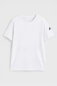 Erkek Bisiklet Yaka Basic Düz Kısa T-shirt thumbnail 2