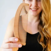 12'li Oval Dar Dişli Ahşap Tarak Seti thumbnail 6