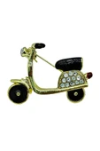 Retro Rüzgarı Scooter Broş thumbnail 3
