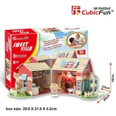 Cubic Fun 3D 84 Parça Puzzle Sevimli Villa Bebek Evi thumbnail 1