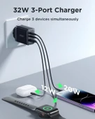 Joyroom TCF10 1 Usb 2 Type-c Çıkışlı 32w Şarj Adaptörü thumbnail 3