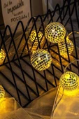 Jasper Mini Disko Topu Dekoratif Süsleme Led 2 Metre thumbnail 1