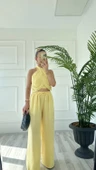 Kadın Keten Takım Sarı thumbnail 6