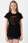 25 Şampiyonluk Shield Siyah Kadın Tshirt thumbnail 1