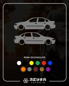 Basık Opel Vectra Sticker 17x17 Cm Gri thumbnail 1