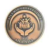 AgaKulche Aile Yılı Bronz Sikke Coin thumbnail 1