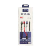HEPU HP-11 Multi 3in1 2.4A 1.2m Data ve Şarj Kablosu thumbnail 3