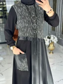 Adalina Elbise Siyah thumbnail 3