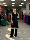Ecrin Leopar 2İp Takım-Siyah thumbnail 1
