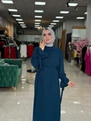 Nesli Elbise Petrol Mavisi thumbnail 2