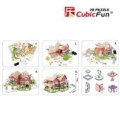 Cubic Fun 3D 84 Parça Puzzle Sevimli Villa Bebek Evi thumbnail 3
