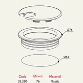 Kablo Kapağı Çap 63mm 8'li Paket GRi thumbnail 2
