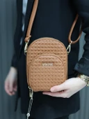 Armine Bayan Çanta Örgü Taba AR38413 thumbnail 1