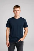 Erkek %100 Pamuk Basic T-shirt thumbnail 1
