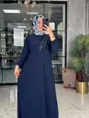 Serpil Elbise-Lacivert Lacivert thumbnail 1
