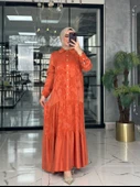 Dilan Elbise-Turuncu Turuncu thumbnail 4