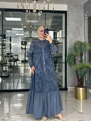 Dilan Elbise-Lacivert Lacivert thumbnail 3