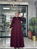 Mariye Elbise-Bordo Bordo thumbnail 3