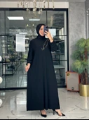 Serpil Elbise-Siyah Siyah thumbnail 1