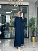 Nergiz Elbise-Lacivert Lacivert thumbnail 2