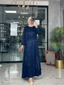 Mercan Elbise-Lacivert Lacivert thumbnail 3