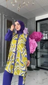 Nihal Pantolon Takım-Mor Mor thumbnail 2
