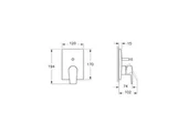 Flow Sq Ank.Banyo Mek.Minibox,Mat Siyah thumbnail 2