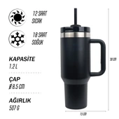 Igloo Stadler Thermo-Mug 1.2 Litre-SİYAH thumbnail 4